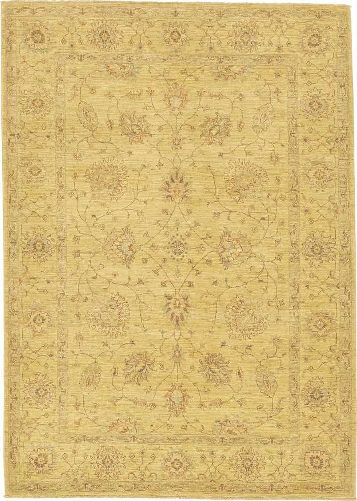 5' 8 x 8' Hand Knotted Peshawar Ziegler Rug