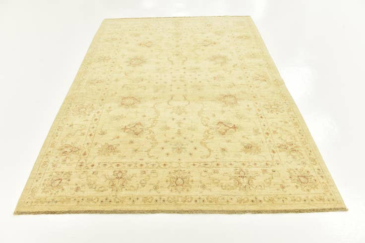 Detail image of 5' 9 x 8' Hand Knotted Peshawar Ziegler Rug