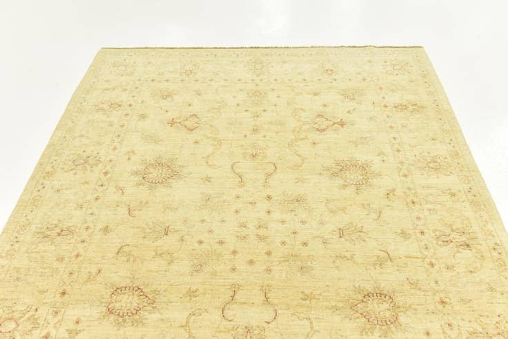 Detail image of 5' 9 x 8' Hand Knotted Peshawar Ziegler Rug