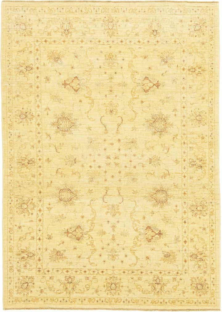 5' 9 x 8' Hand Knotted Peshawar Ziegler Rug