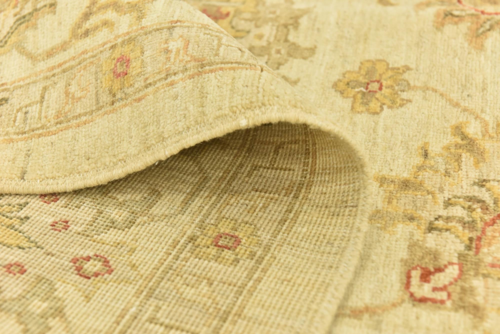 7' x 9' 5 Hand Knotted Peshawar Ziegler Rug
