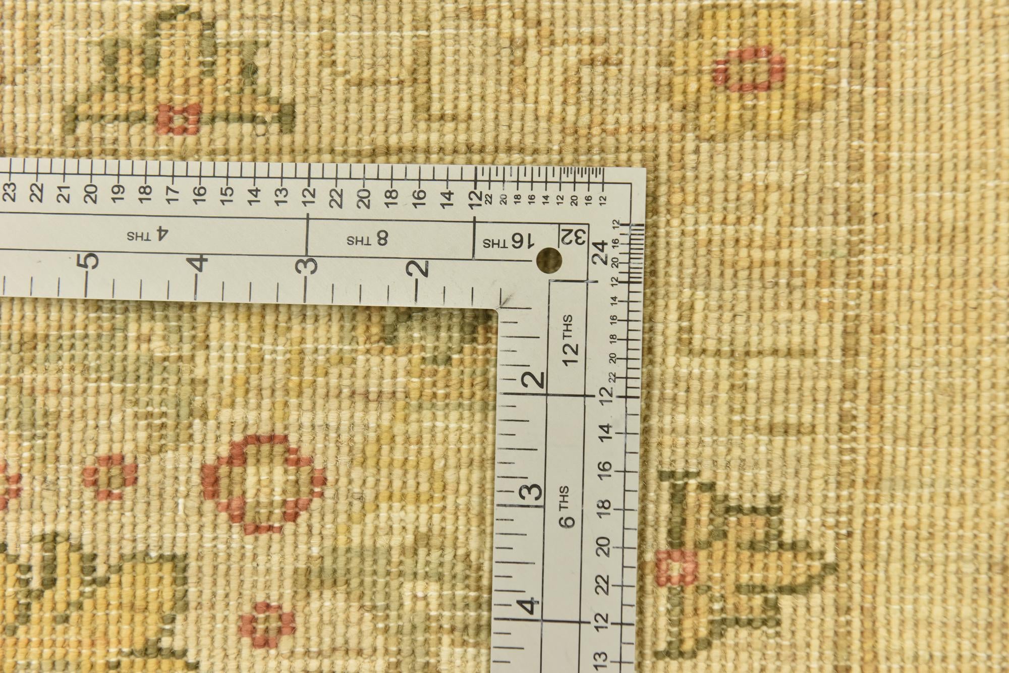 7' x 9' 5 Hand Knotted Peshawar Ziegler Rug