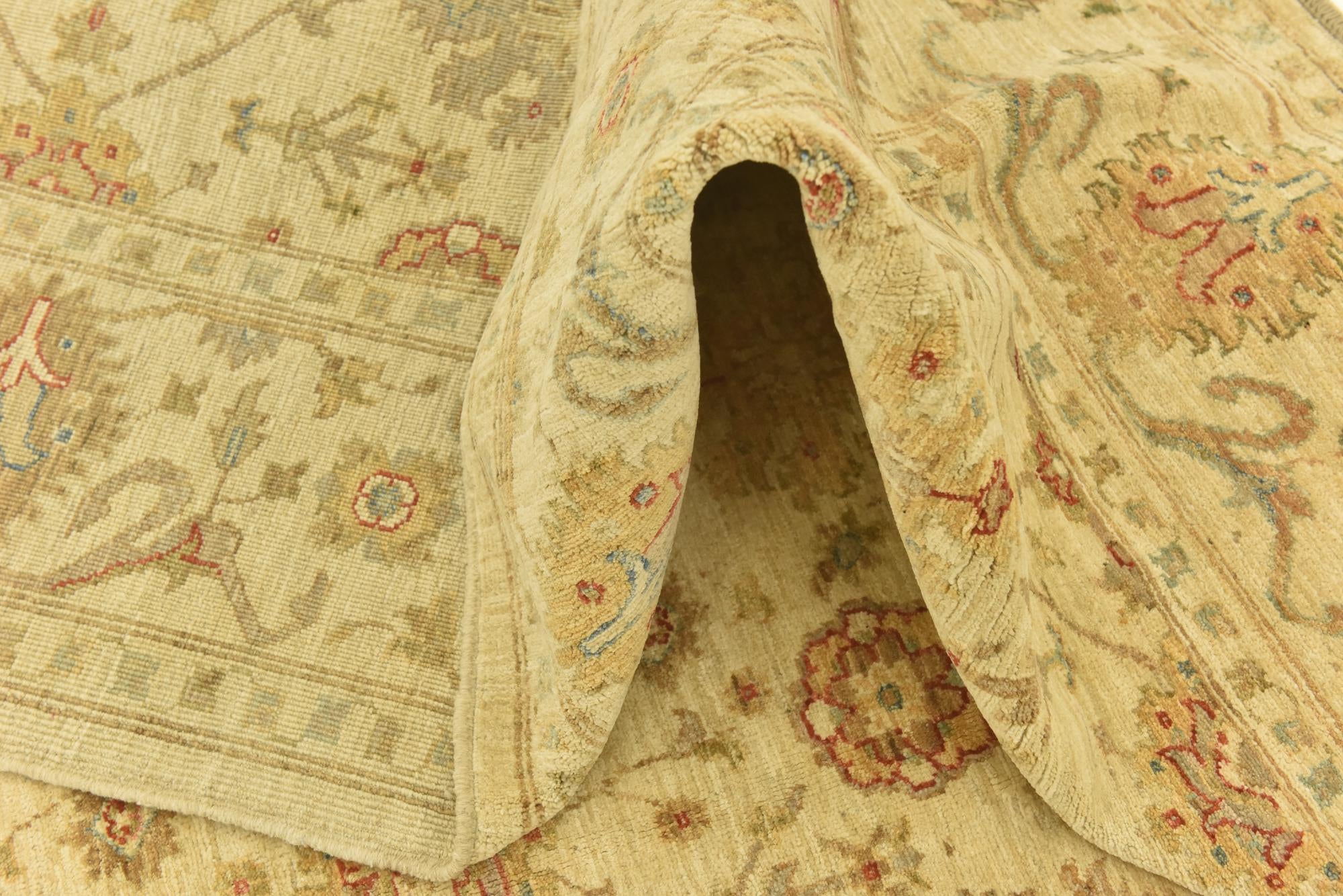 6' 6 x 9' 7 Hand Knotted Peshawar Ziegler Rug
