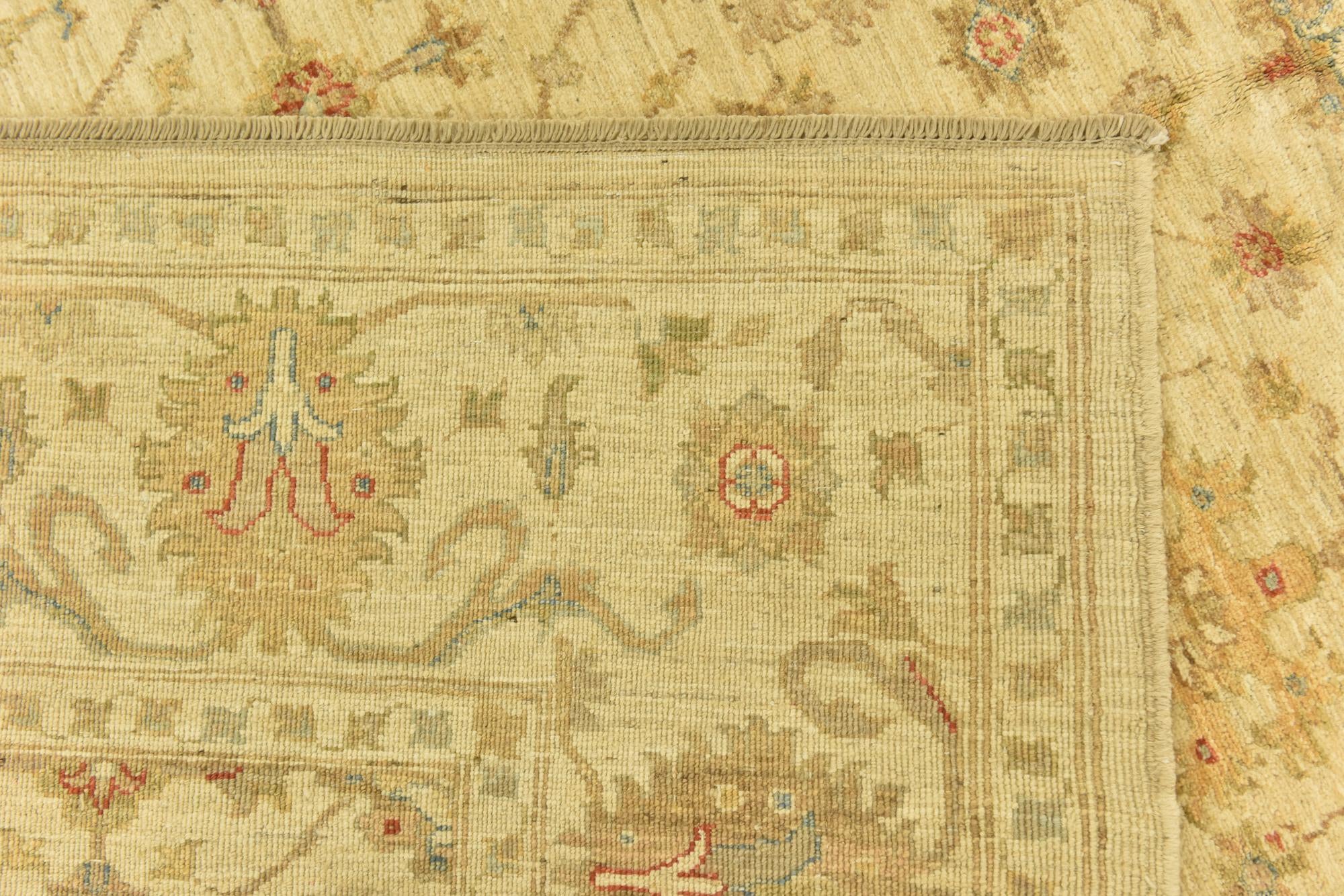 6' 6 x 9' 7 Hand Knotted Peshawar Ziegler Rug