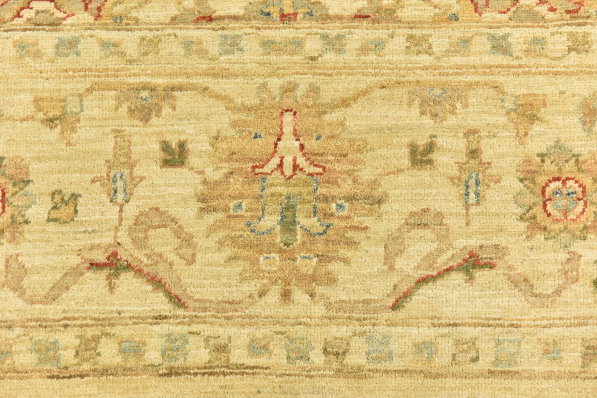 6' 6 x 9' 7 Hand Knotted Peshawar Ziegler Rug