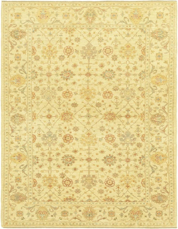 Detail image of 6' 6 x 9' 7 Hand Knotted Peshawar Ziegler Rug
