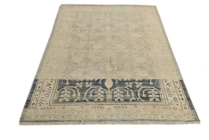 4' 1 x 5' 10 Hand Knotted Peshawar Ziegler Rug