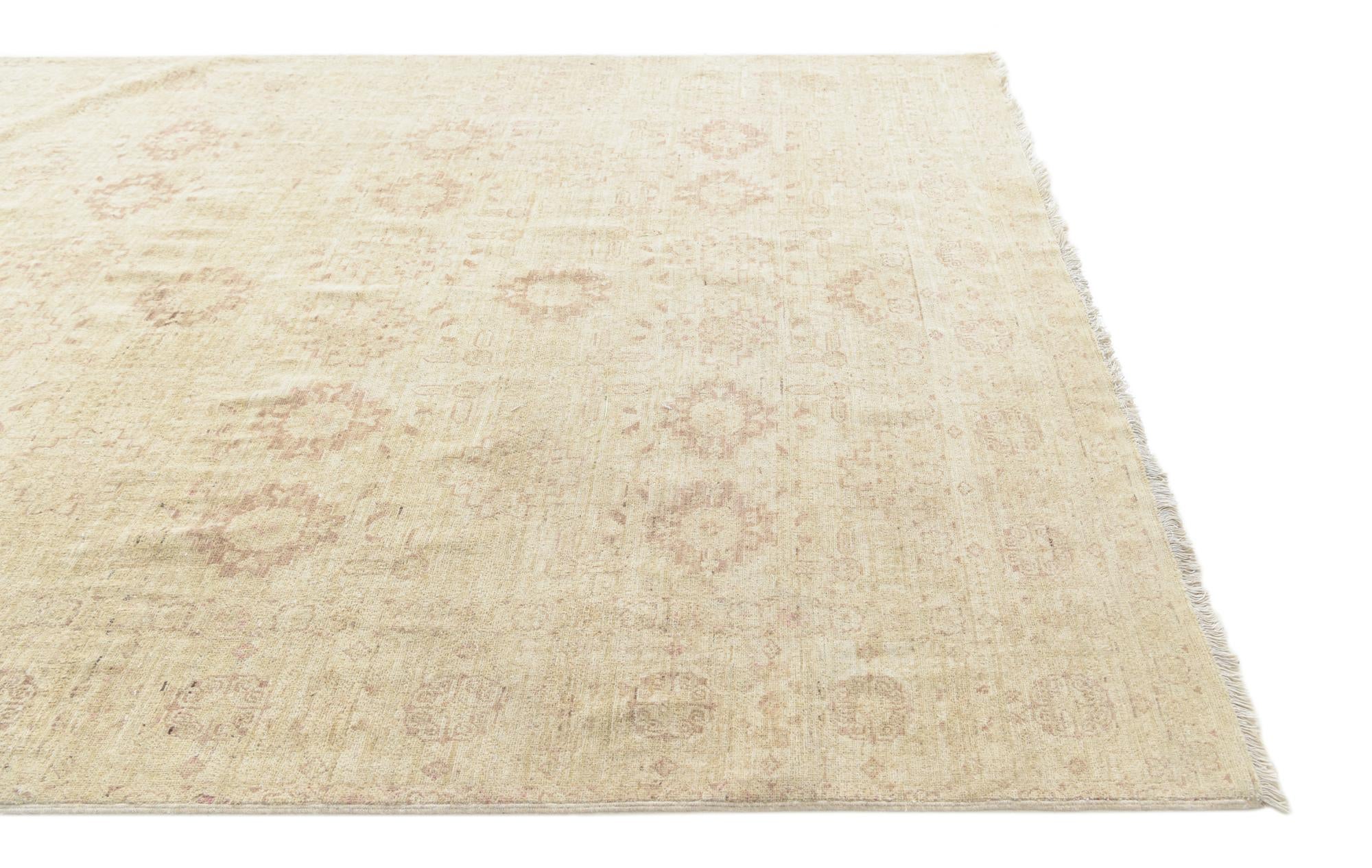 5' 8 x 9' 2 Hand Knotted Peshawar Ziegler Rug