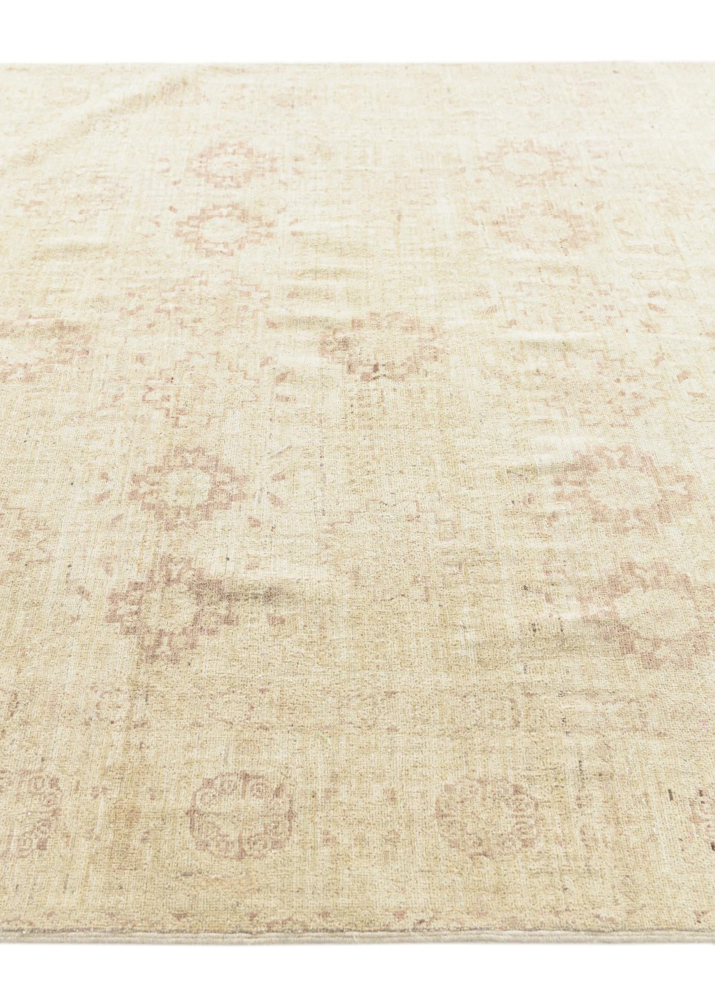 5' 8 x 9' 2 Hand Knotted Peshawar Ziegler Rug