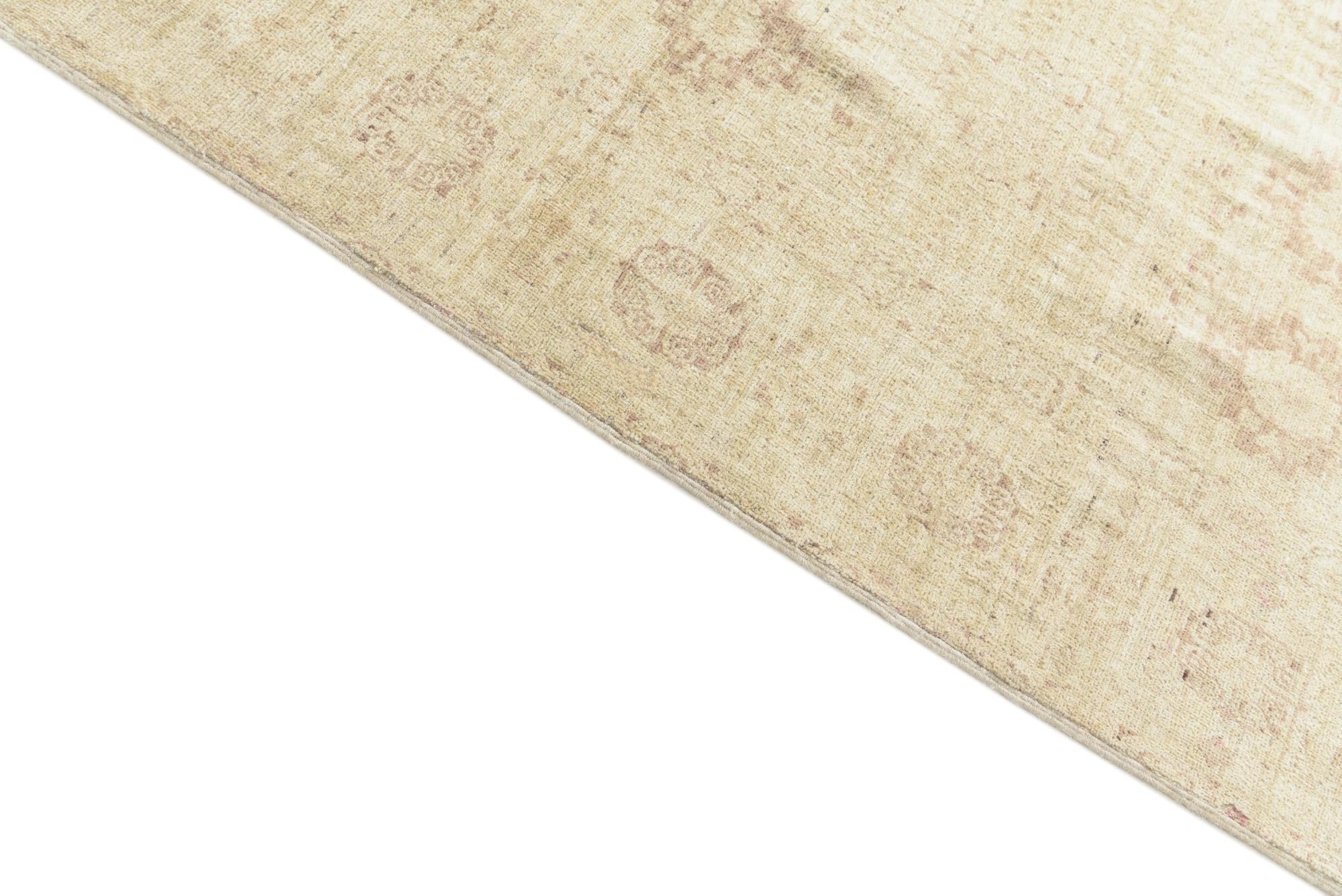 5' 8 x 9' 2 Hand Knotted Peshawar Ziegler Rug