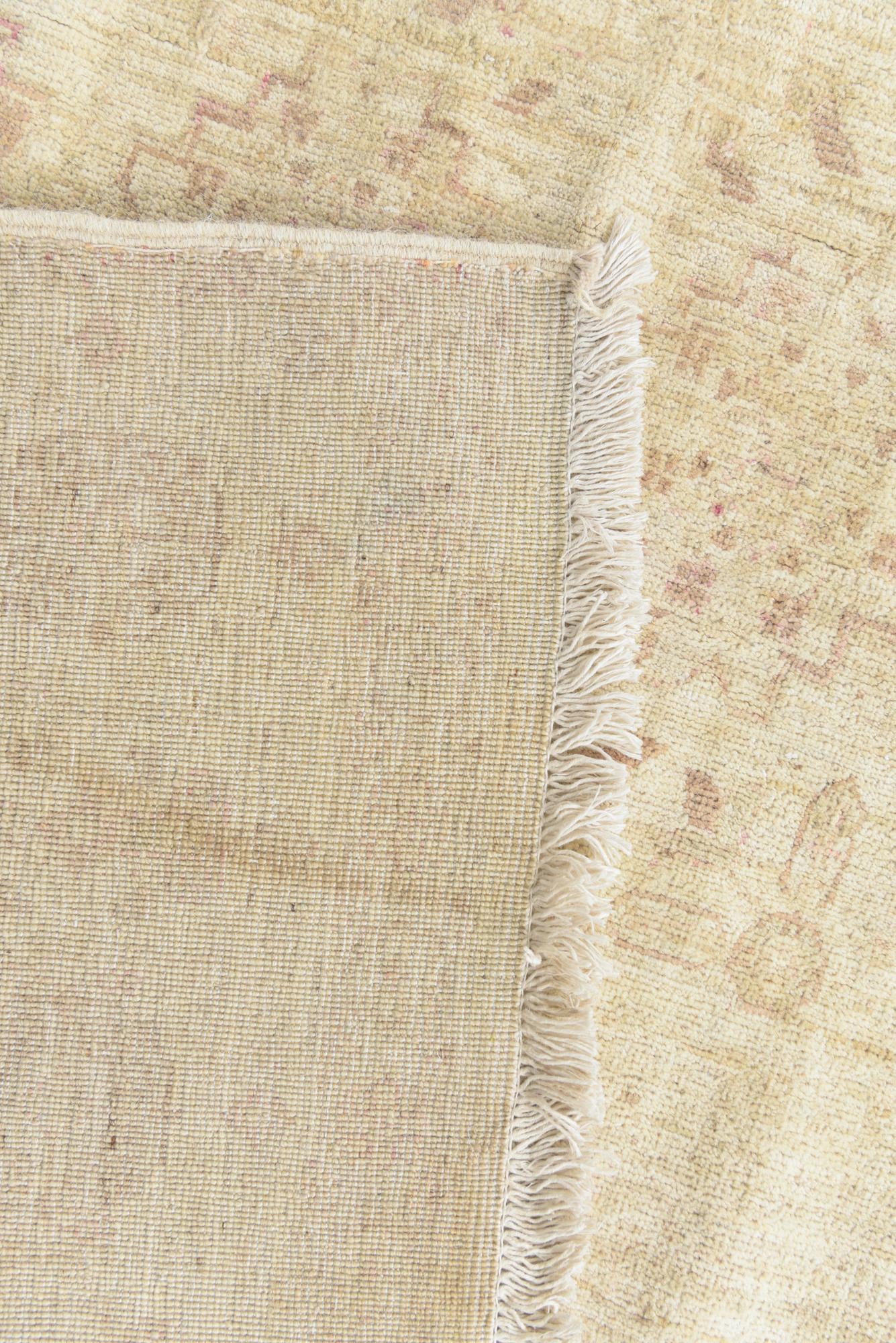 5' 8 x 9' 2 Hand Knotted Peshawar Ziegler Rug