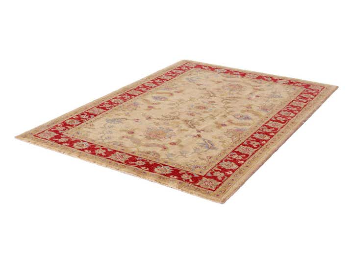 4' 1 x 5' 10 Hand Knotted Peshawar Ziegler Rug