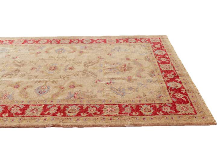 4' 1 x 5' 10 Hand Knotted Peshawar Ziegler Rug
