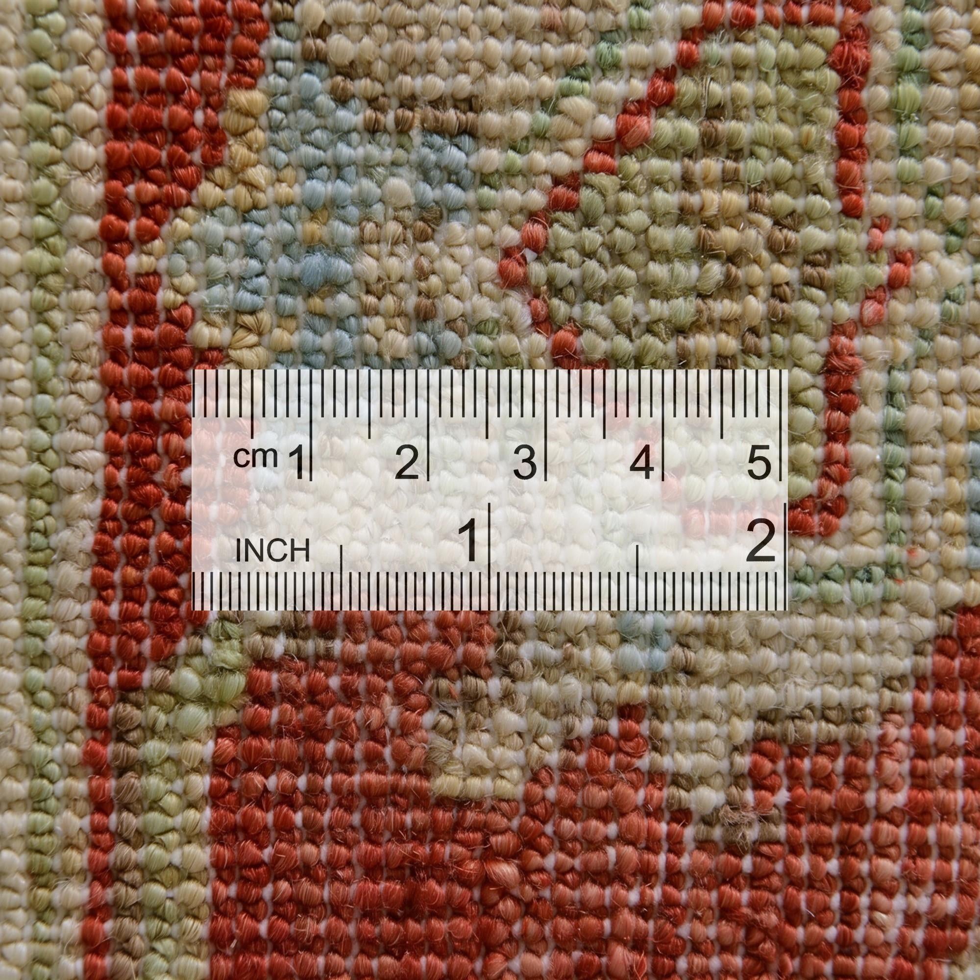 4' 1 x 5' 10 Hand Knotted Peshawar Ziegler Rug