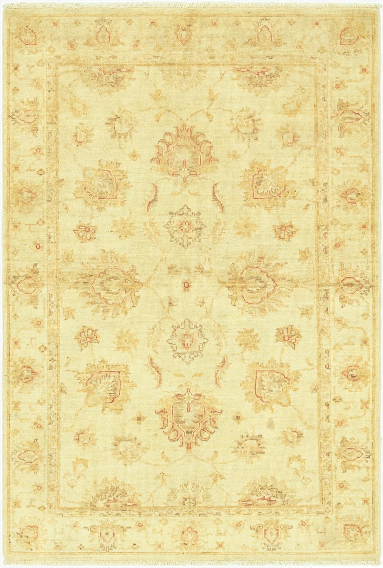 3' 3 x 4' 10  Hand Knotted Peshawar Ziegler Rug