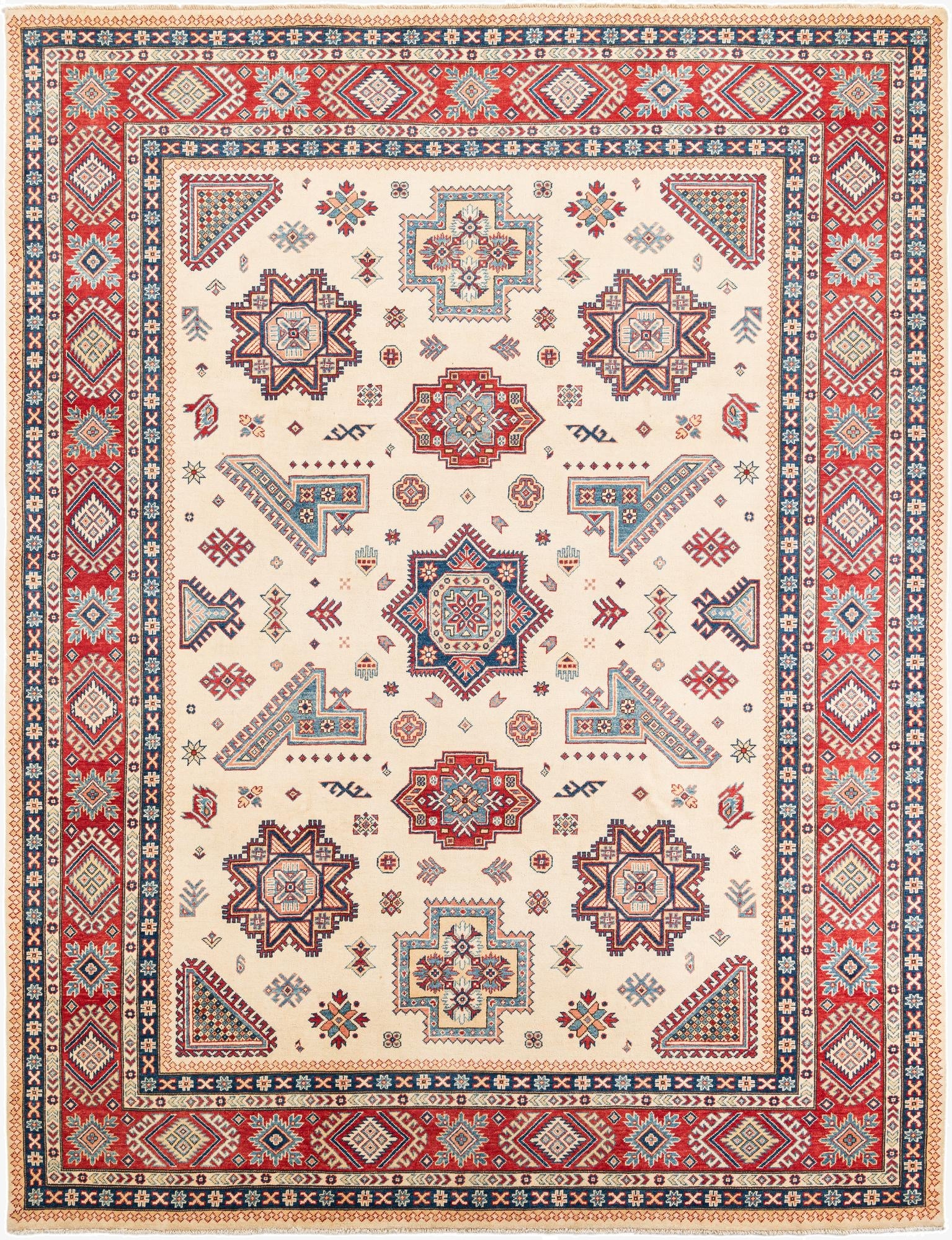 9' 1 x 11' 10 Hand Knotted Peshawar Ziegler Rug