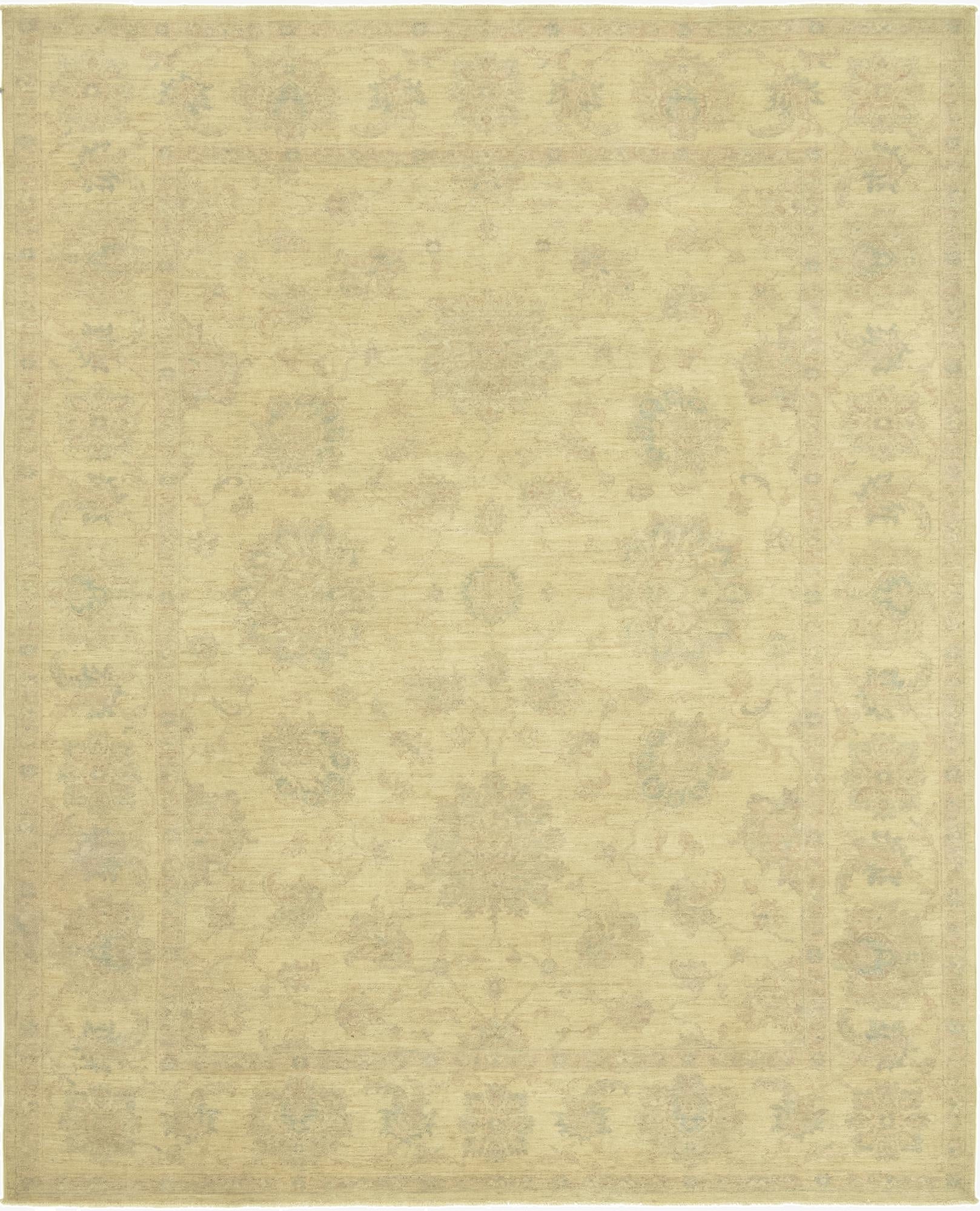 8' x 9' 10  Hand Knotted Peshawar Ziegler Rug