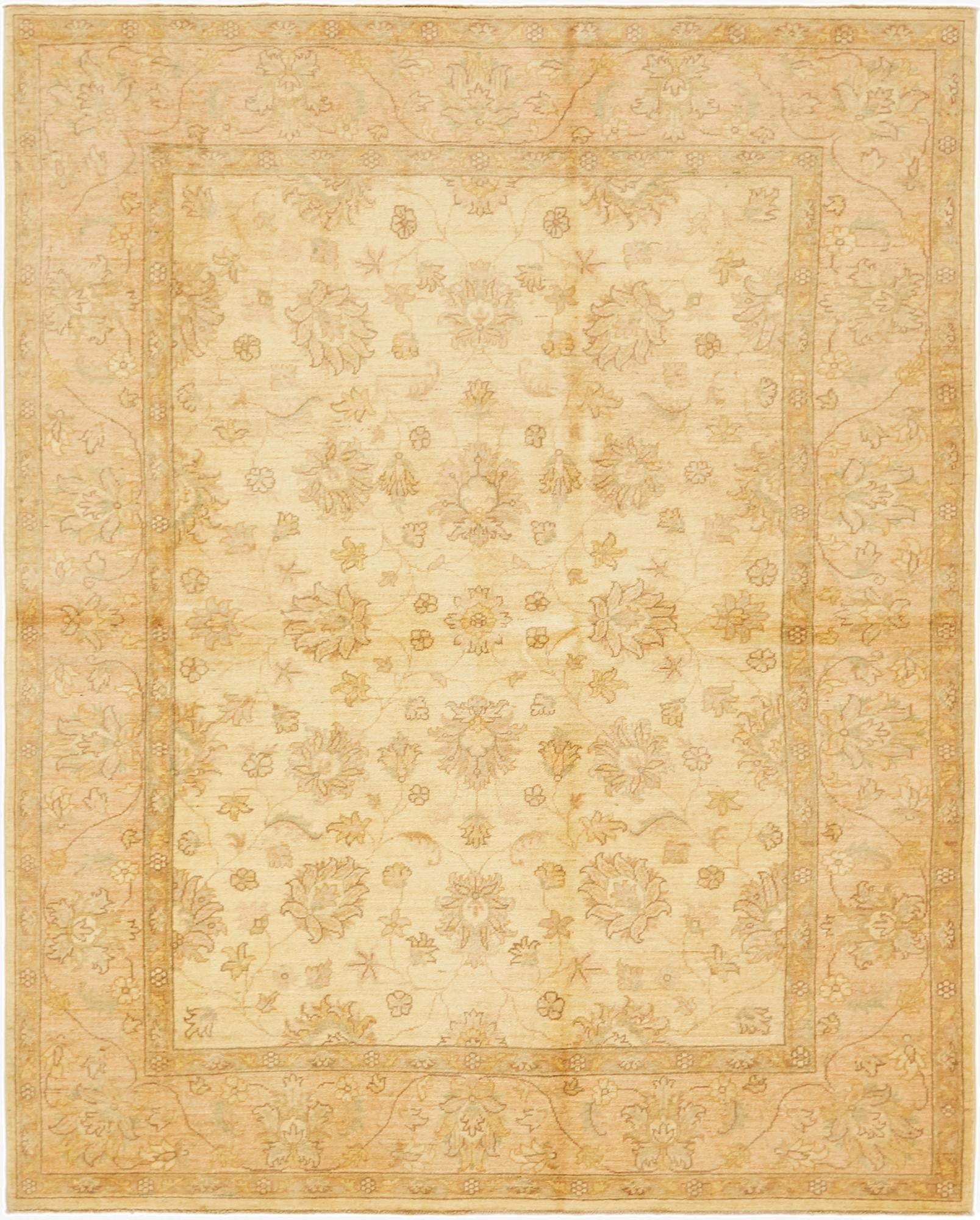 6' 8 x 8' 3  Hand Knotted Peshawar Ziegler Rug