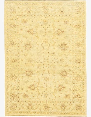 5' 9 x 8' Hand Knotted Peshawar Ziegler Rug