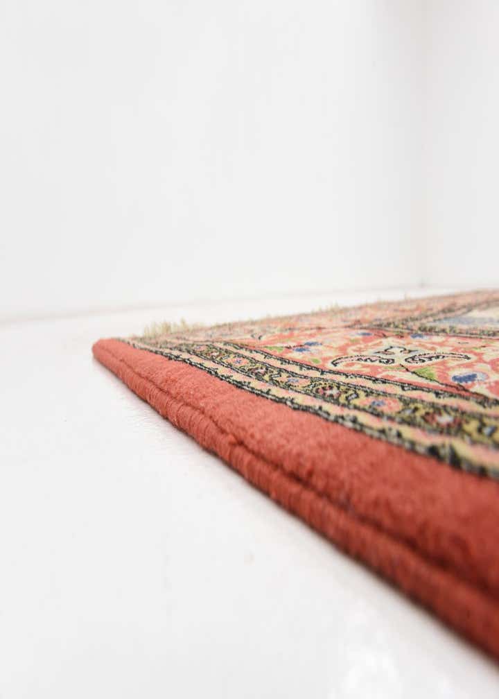 6' 7 x 10' Hand Knotted Qom Persian Rug