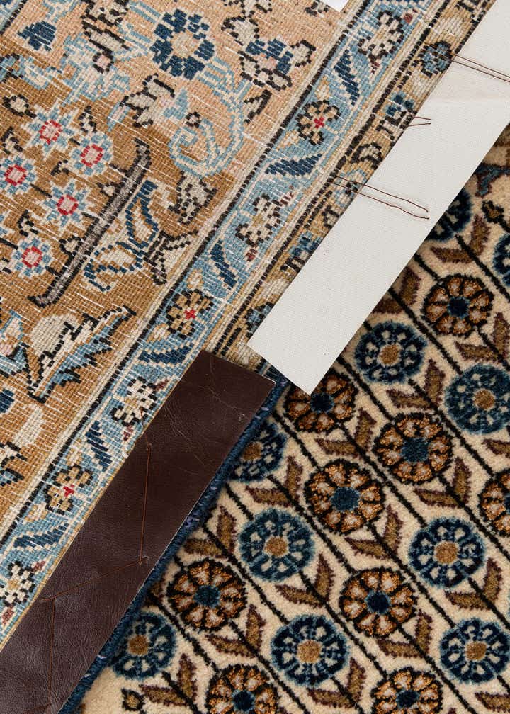 4' 8 x 6' 11 Hand Knotted Qom Persian Rug