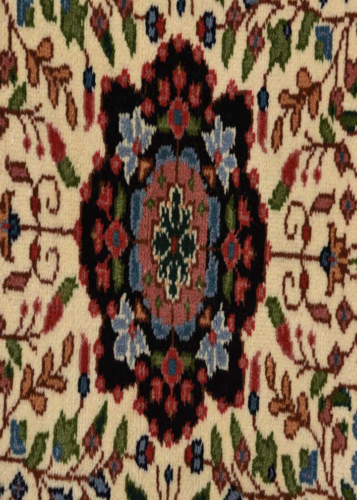 2' 8 x 4' Hand Knotted Qom Wool Rug