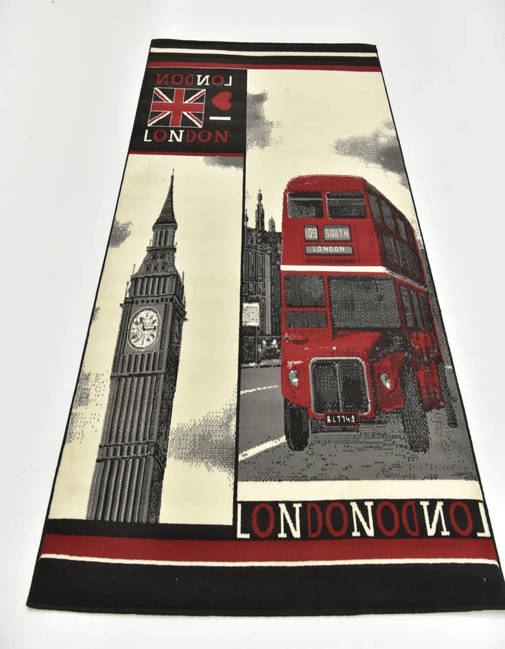 Detail image of 5' 4 x 7' 4 Reproduction Gabbeh Rug