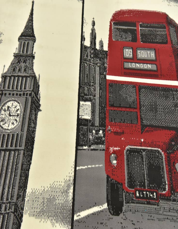 Detail image of 5' 4 x 7' 4 Reproduction Gabbeh Rug