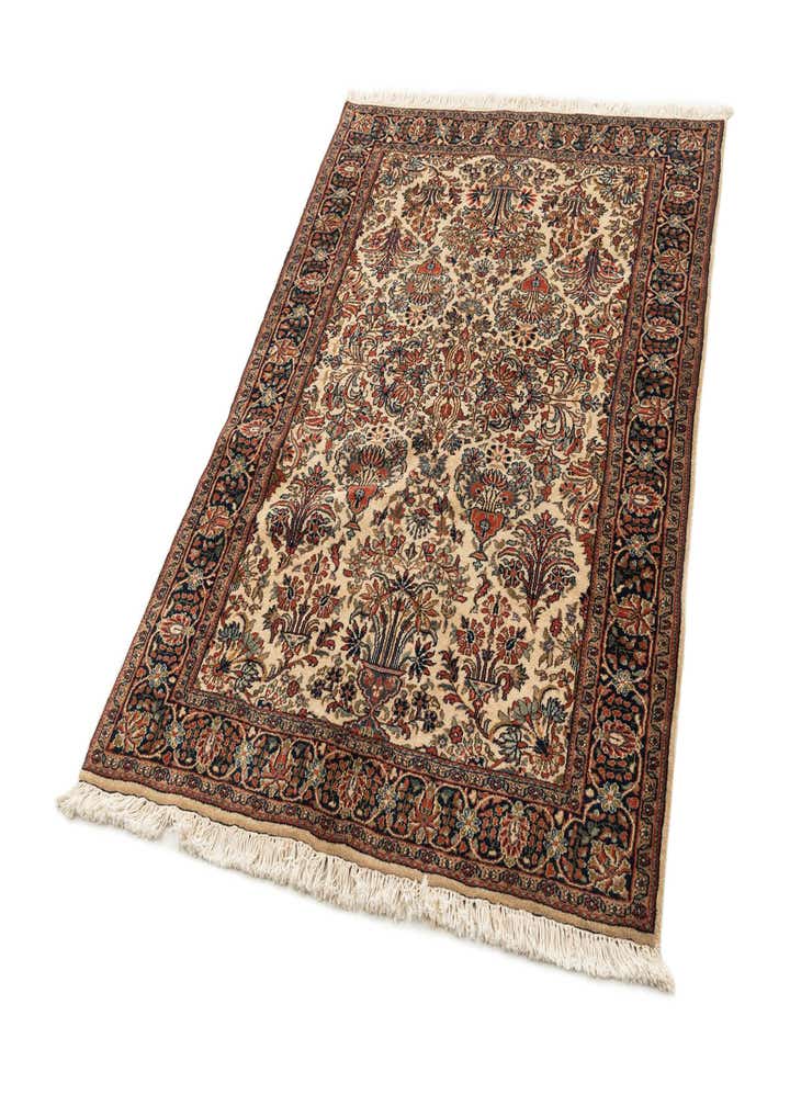 4' 2 x 5' 10 Hand Knotted Sarough Wool Rug