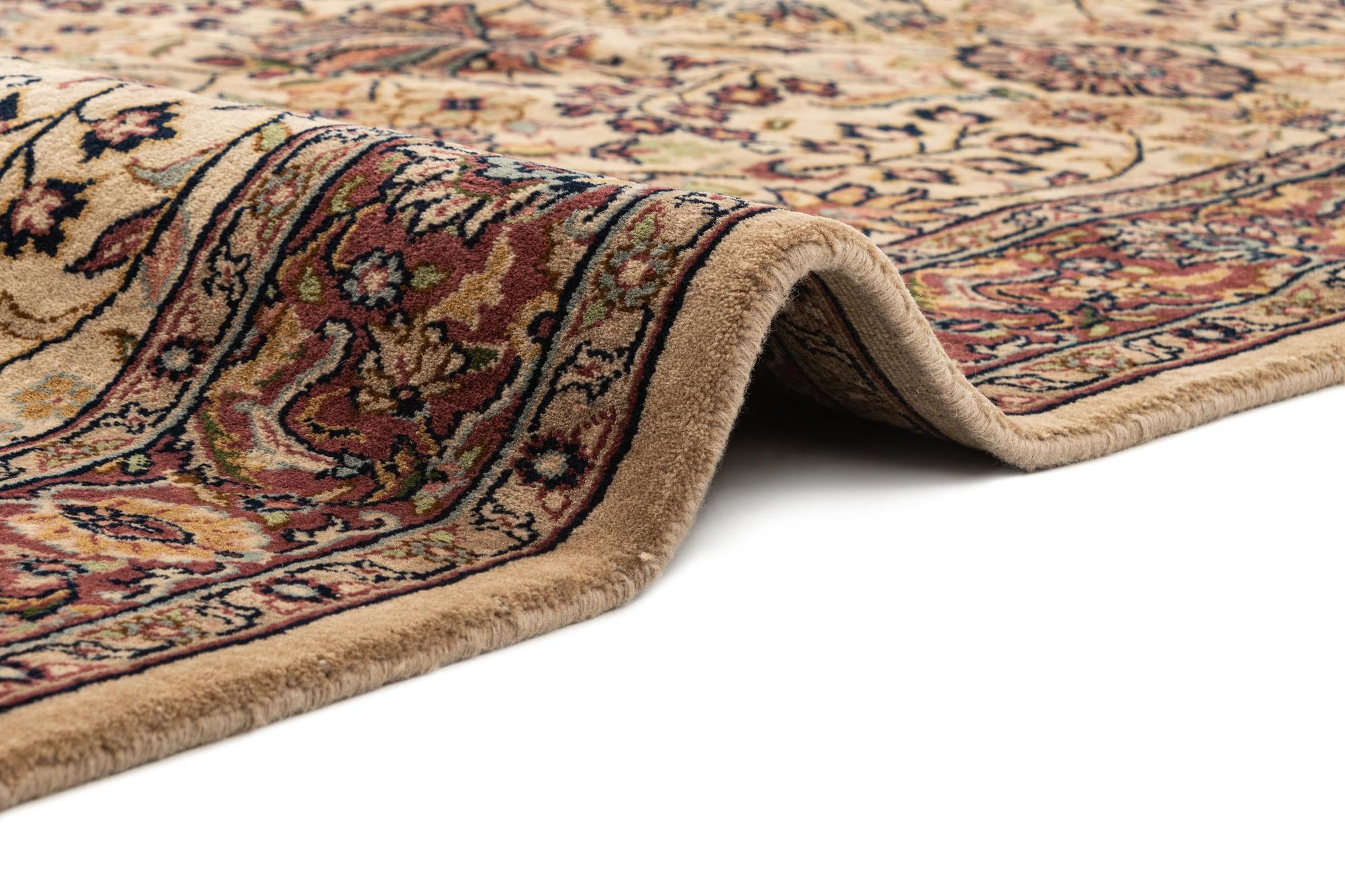 4' 3 x 6' 2 Hand Knotted Sarough Oriental Wool Rug