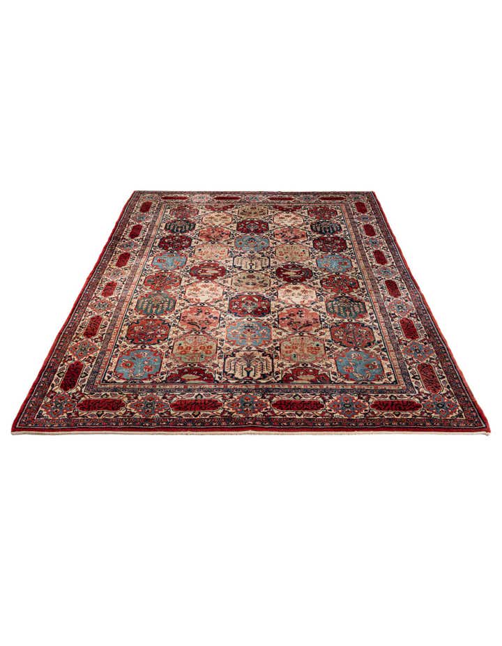 7' 2 x 10' 4 Hand Knotted Sarough Persian Wool Rug