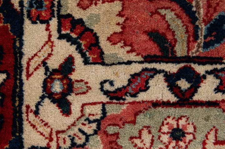 7' 2 x 10' 4 Hand Knotted Sarough Persian Wool Rug