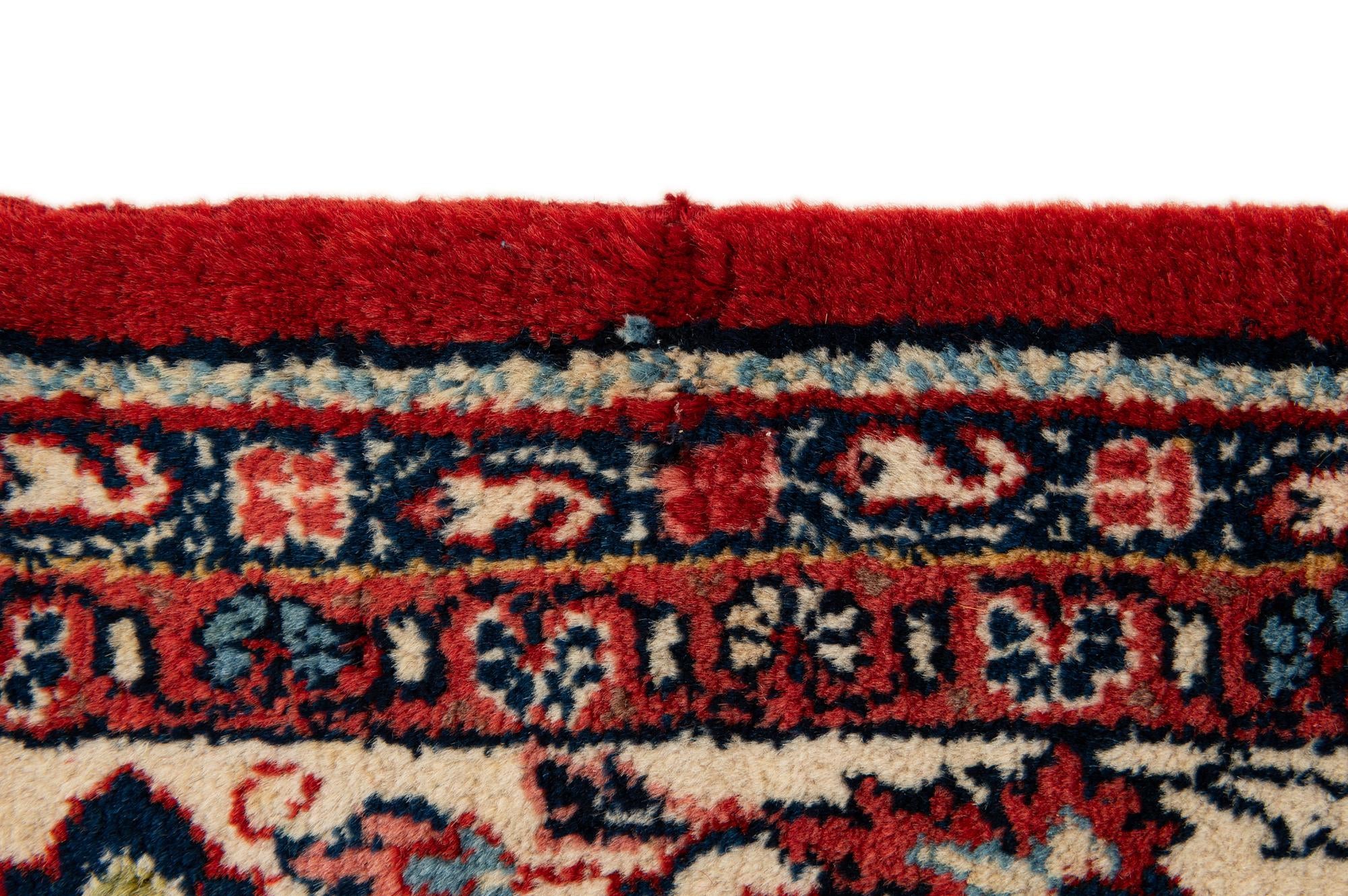 7' 2 x 10' 4 Hand Knotted Sarough Persian Wool Rug