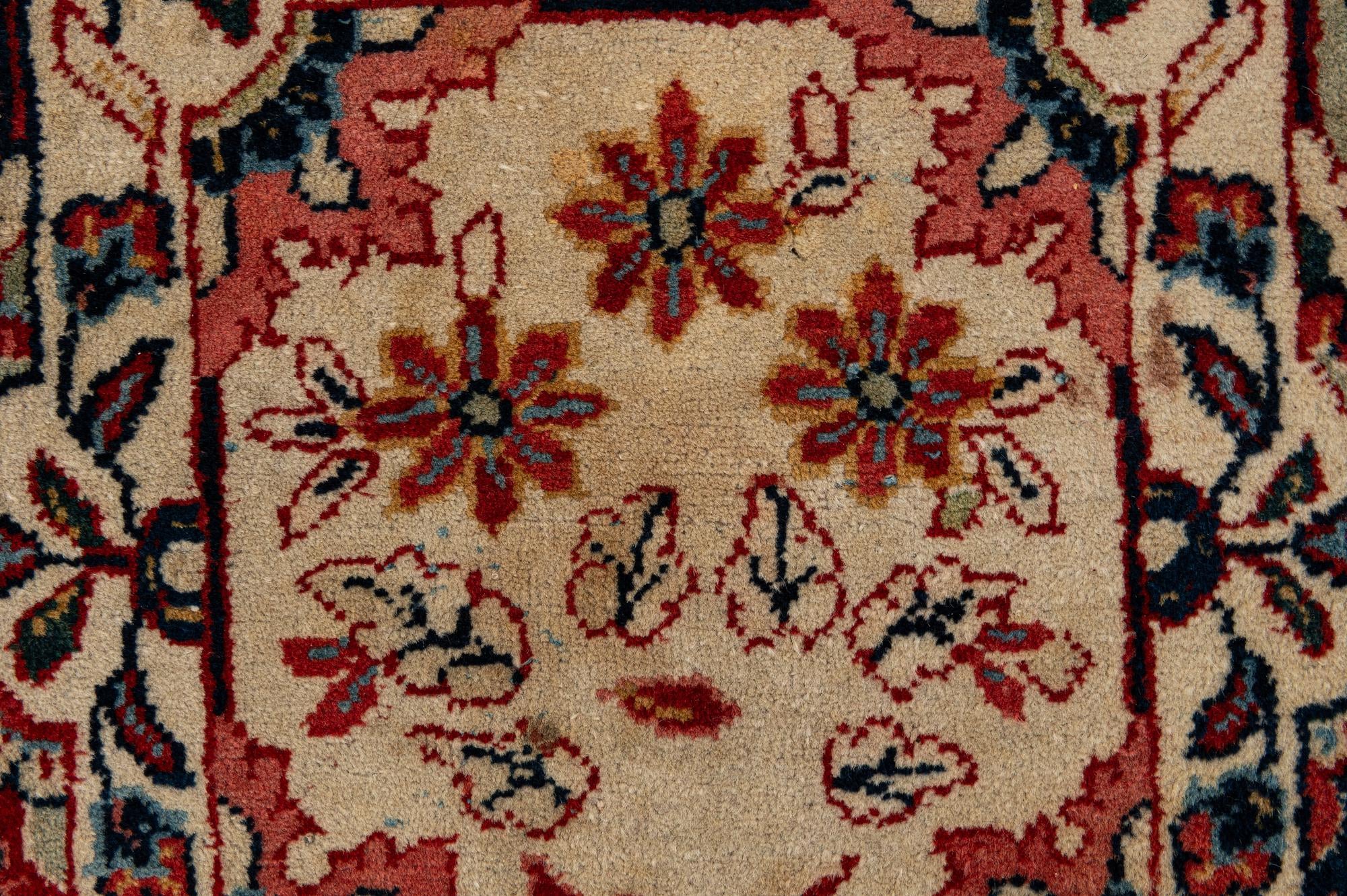 7' 2 x 10' 4 Hand Knotted Sarough Persian Wool Rug