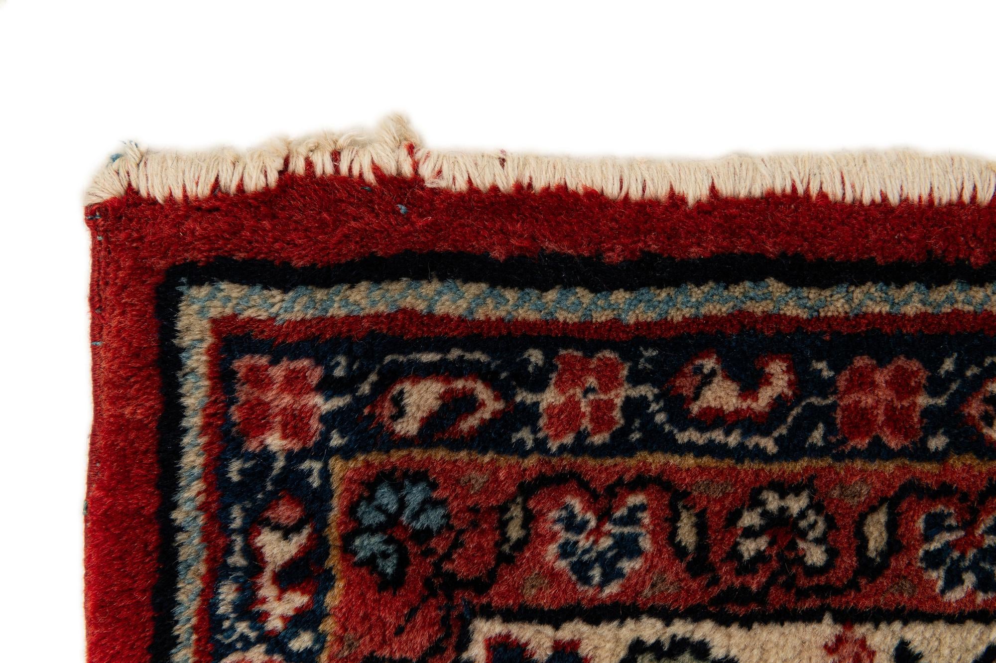 7' 2 x 10' 4 Hand Knotted Sarough Persian Wool Rug