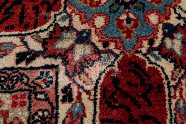 7' 2 x 10' 4 Hand Knotted Sarough Persian Wool Rug
