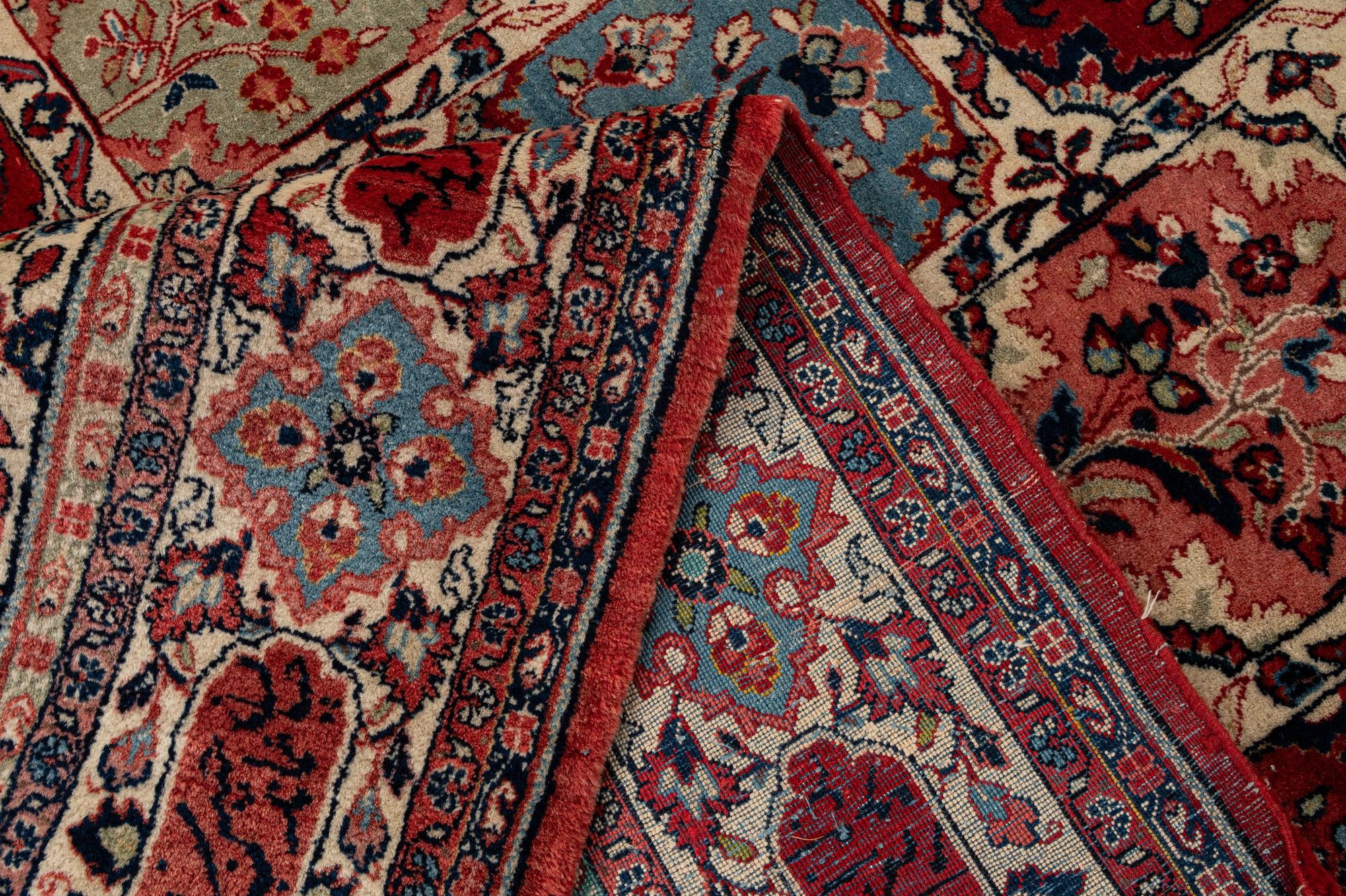 7' 2 x 10' 4 Hand Knotted Sarough Persian Wool Rug