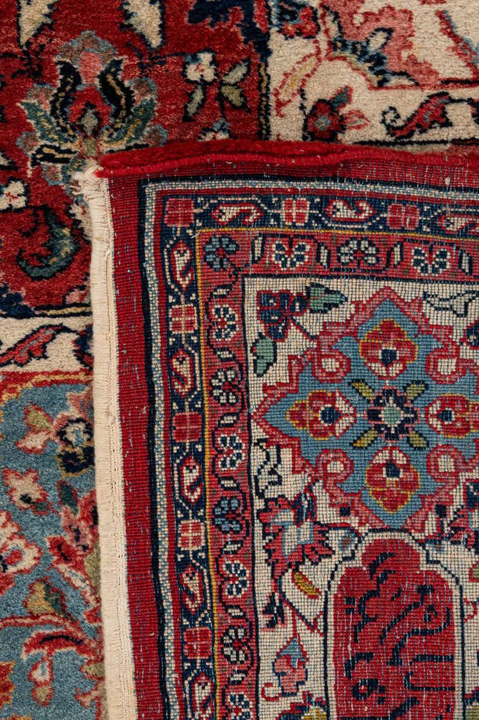 7' 2 x 10' 4 Hand Knotted Sarough Persian Wool Rug