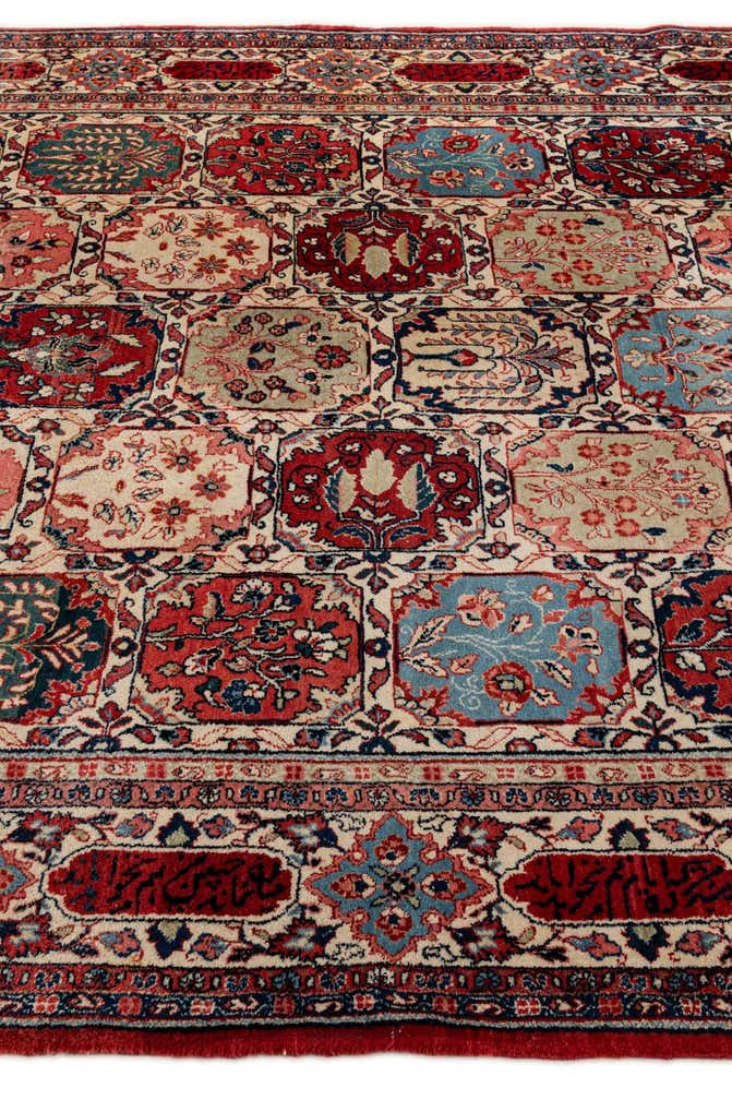 7' 2 x 10' 4 Hand Knotted Sarough Persian Wool Rug