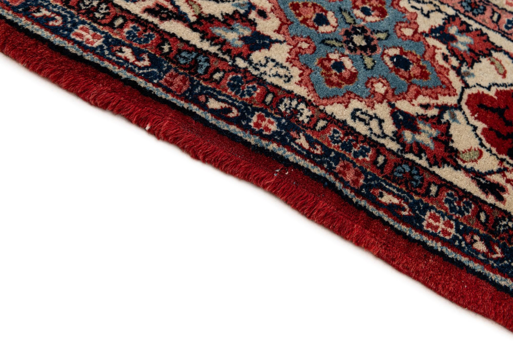 7' 2 x 10' 4 Hand Knotted Sarough Persian Wool Rug