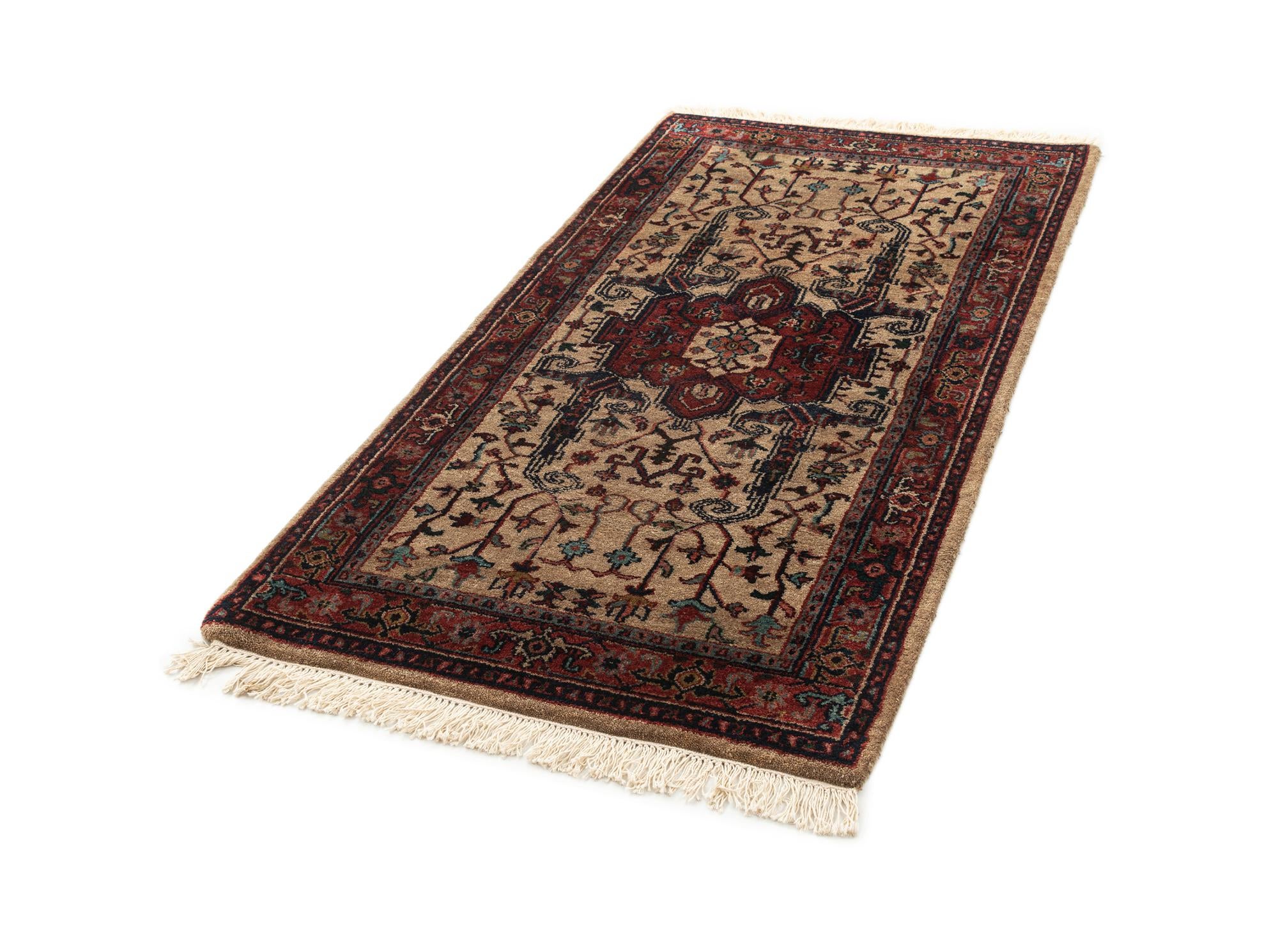 3' 4 x 6' 6 Hand Knotted Shahrbaft Wool Rug