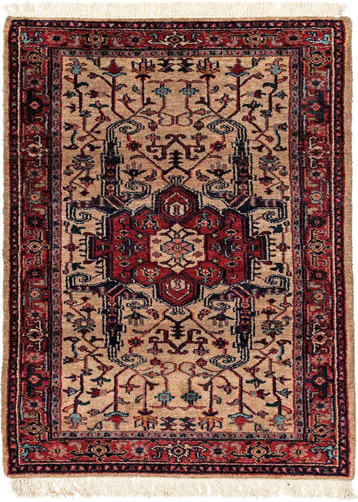 3' 4 x 6' 6 Hand Knotted Shahrbaft Wool Rug