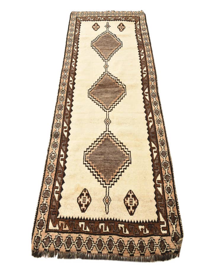 Detail image of 3' 9 x 7' Hand Knotted Shiraz-Gabbeh Persian Wool Rug