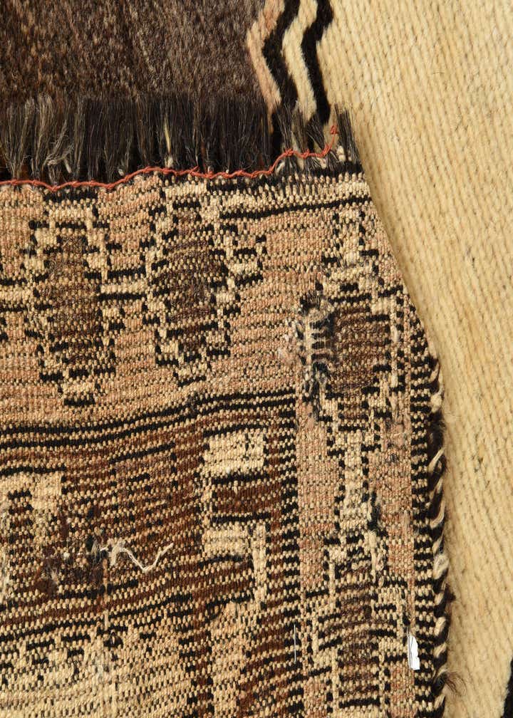 3' 9 x 7' Hand Knotted Shiraz-Gabbeh Persian Wool Rug