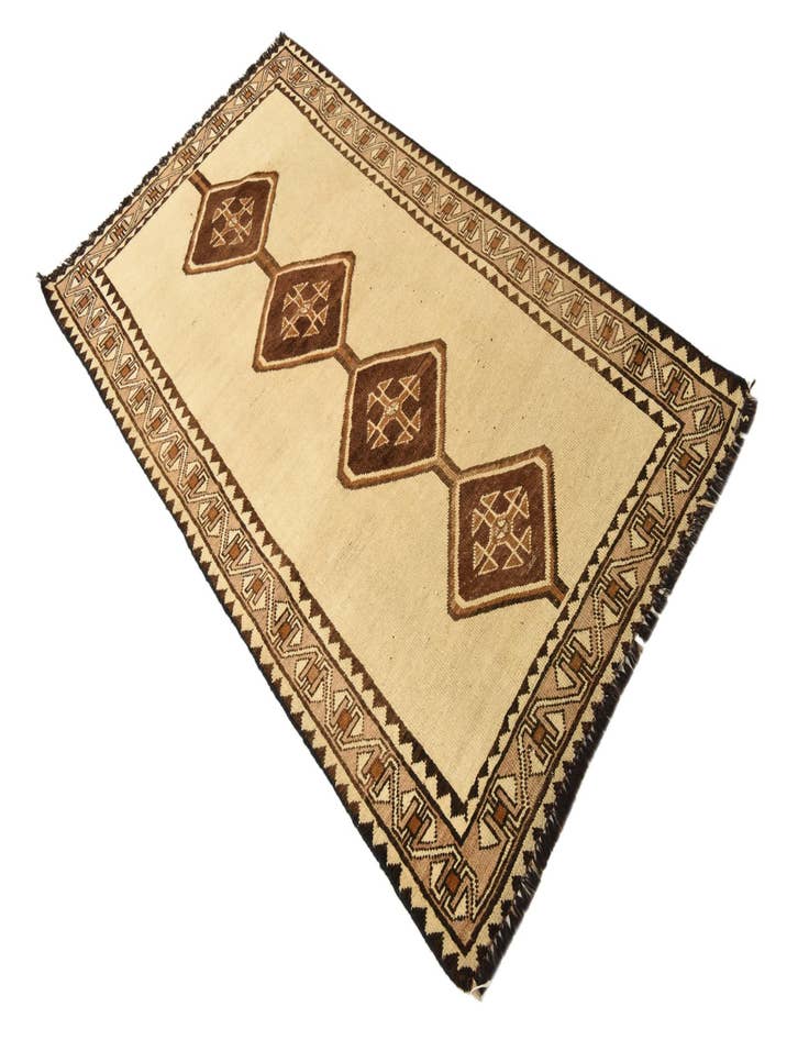 Detail image of 3' 5 x 6' 1  Hand Knotted Shiraz-Gabbeh Persian Wool Rug