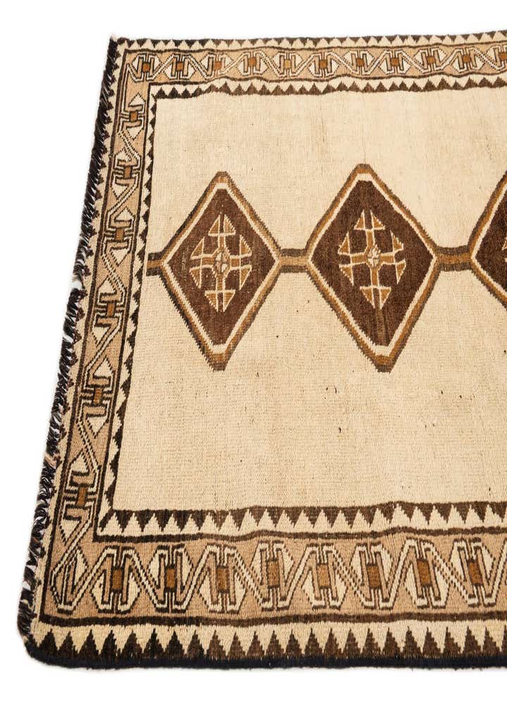 3' 5 x 6' 1 Hand Knotted Shiraz-Gabbeh Wool Rug