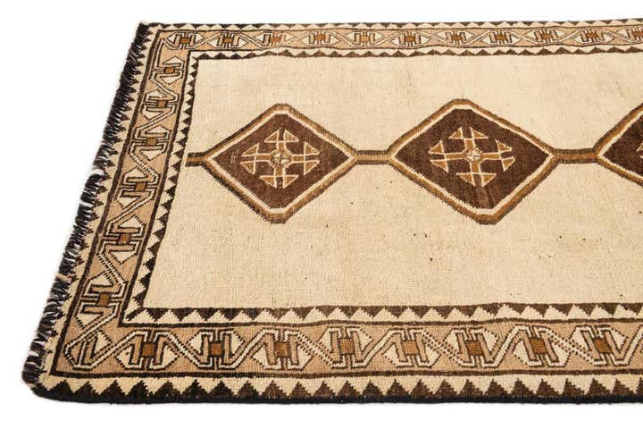 3' 5 x 6' 1 Hand Knotted Shiraz-Gabbeh Wool Rug