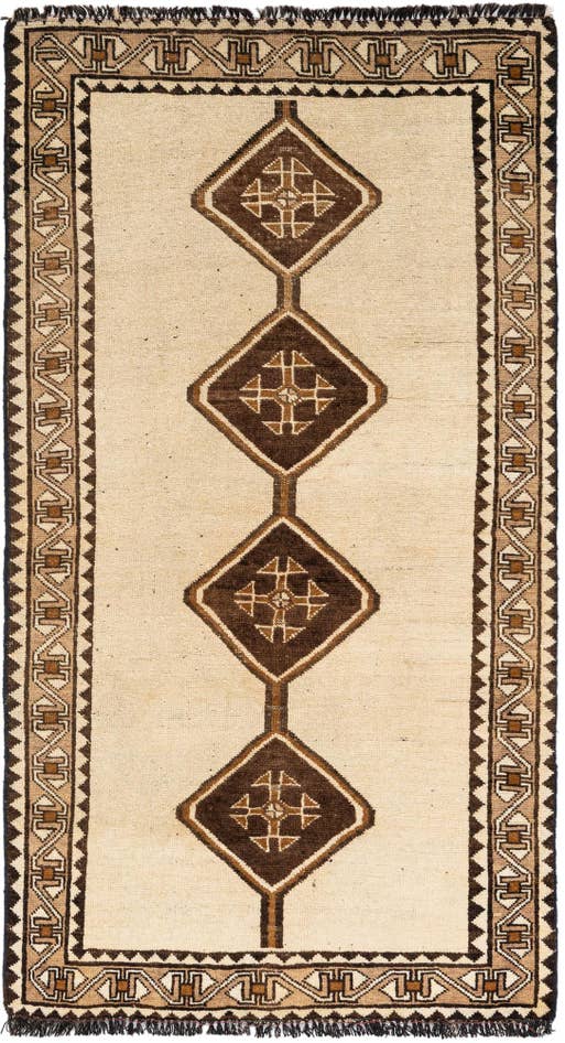 Detail image of 3' 5 x 6' 1 Hand Knotted Shiraz-Gabbeh Wool Rug