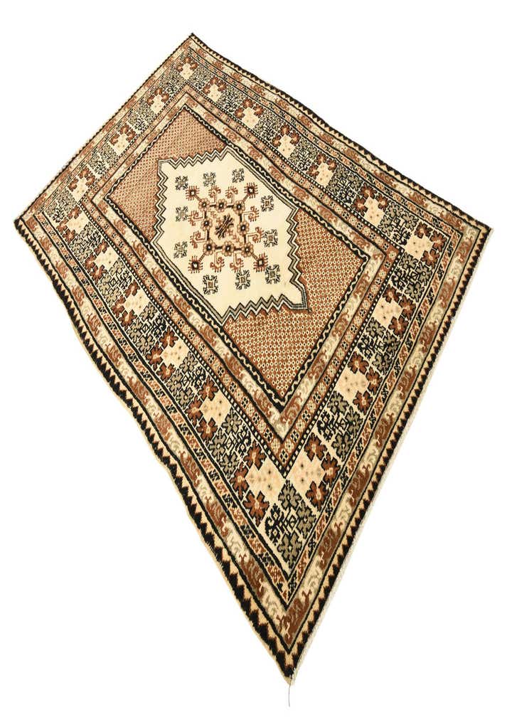 4' 10 x 8' Hand Knotted Shiraz Persian Wool Rug