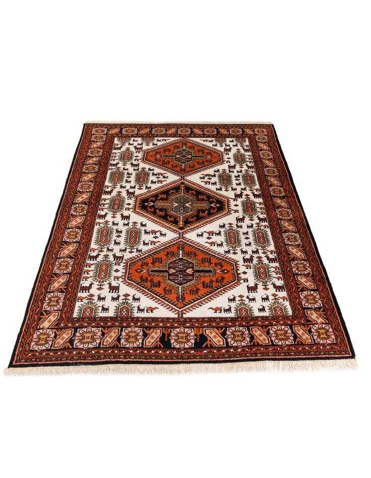Detail image of 6' 8 x 10' Hand Knotted Shiraz Wool Rug